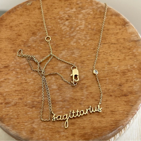 Anthropologie Gold Sagittarius Necklace - Picture 6 of 12